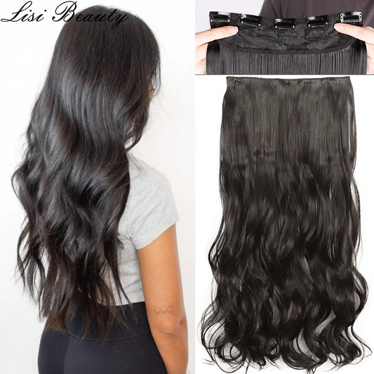 Wavy Clip In Hair Extensions Five Clip Set for Fuller Waves