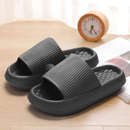 Unisex Thick Platform Cloud Slippers Soft Sole Pillow Slides Summer Beach Flip Flops Non Slip Bathroom Home CLOUD LUXURY