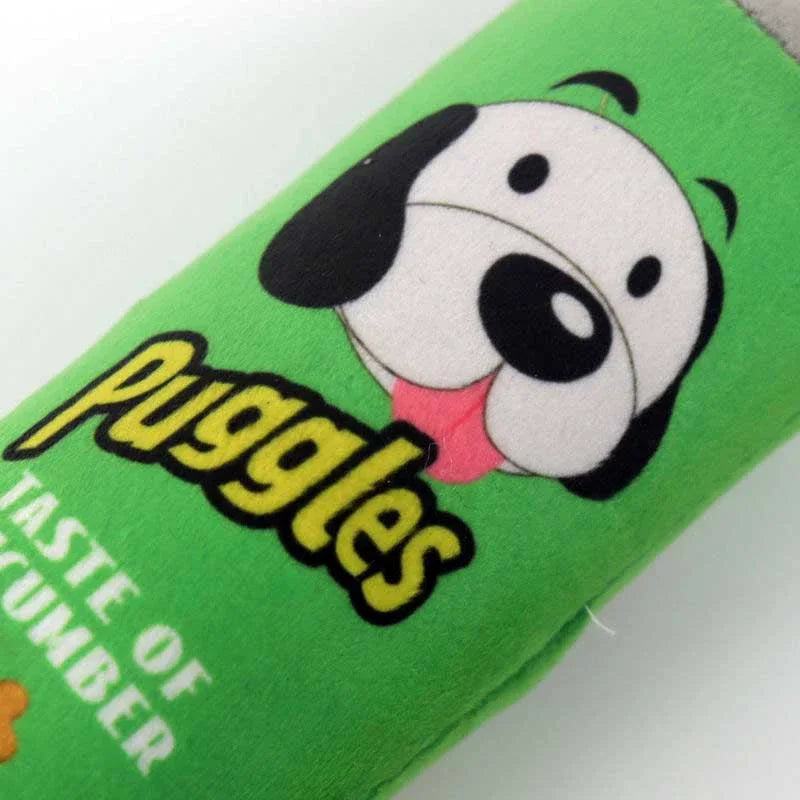 Beer Bottle Plush Dog Toy Chew Squeaker for Teeth Cleaning