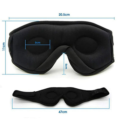 Bluetooth Soft Cotton Eye Mask Headphones With Built In HD Speaker For Deep Sleep And Relaxation