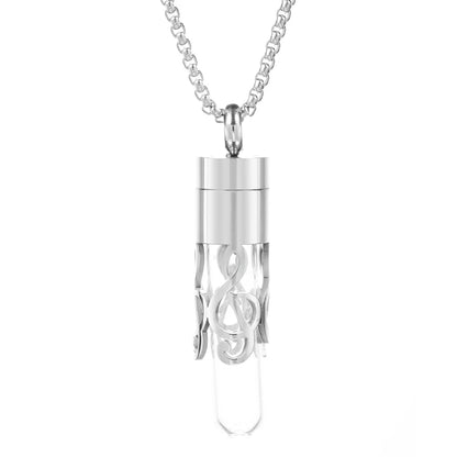 Women’s Diffuser Necklace Stainless Steel Bottle Oil Storage