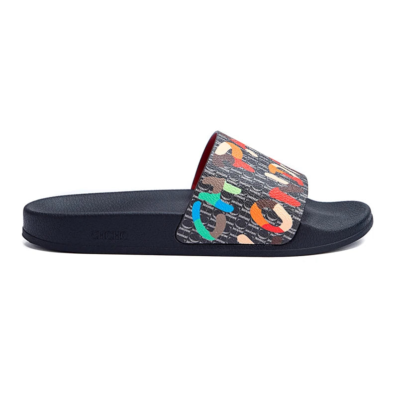 Soft Women Beach Slippers With Letter Print Design For All Day Wear And Resort Style
