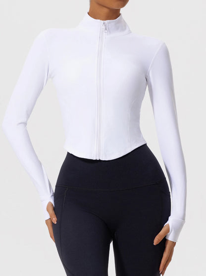Ultra-Soft Fabrics Casual Tight Sports Jackets Women Zipper Yoga Clothes Quick-Dry Long Sleeve SPORTSWEAR REVOLUTION