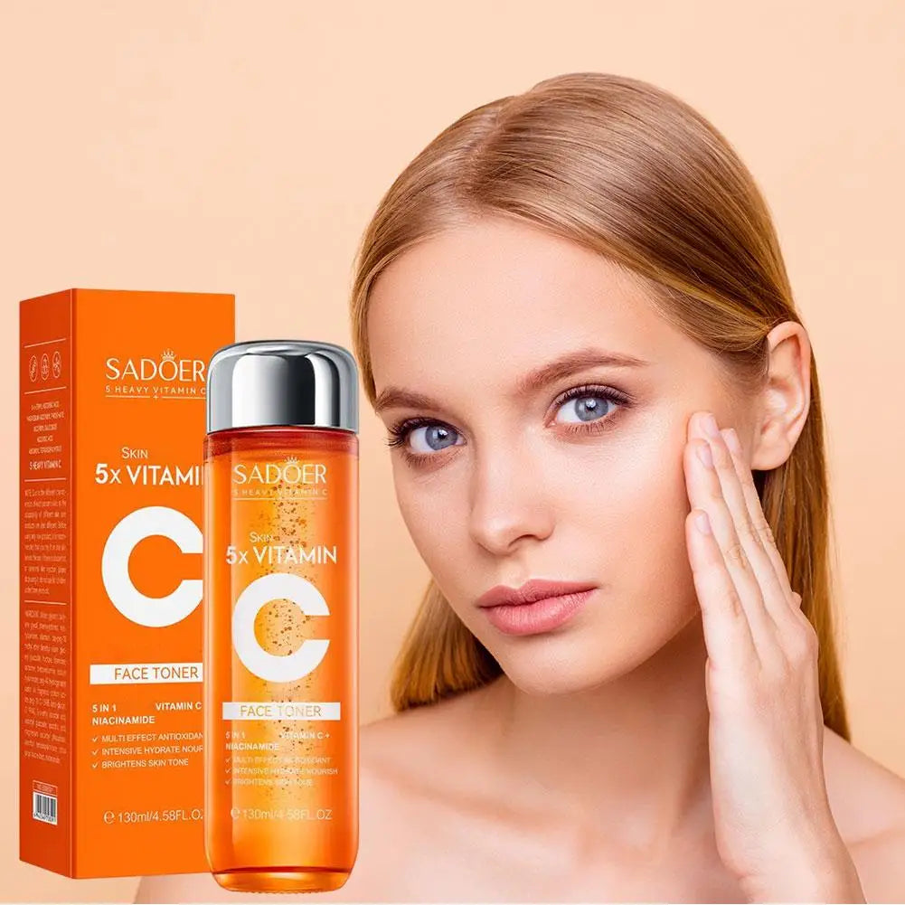 Vitamin C skincare with face cream serum or toner options