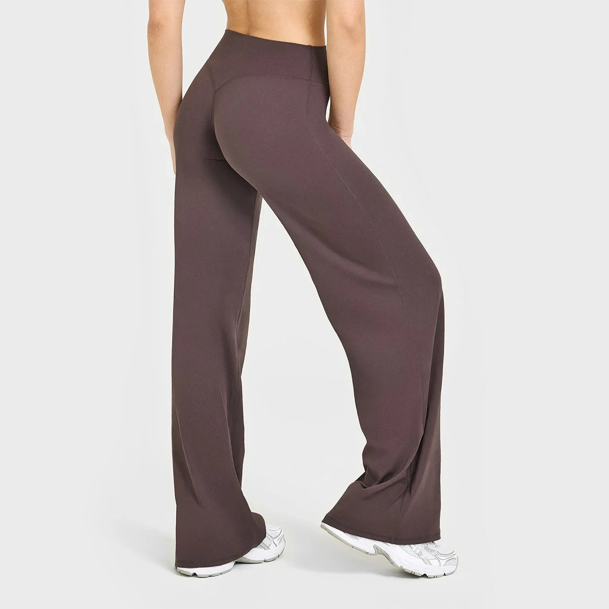 Yoga Pants Mid Rise Straight Leg Fit Second Skin Feel