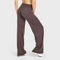 Yoga Pants Mid Rise Straight Leg Fit Second Skin Feel