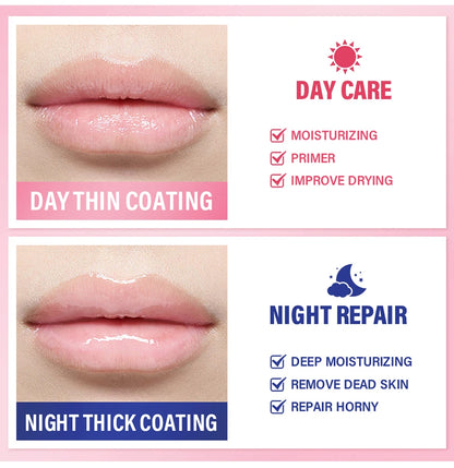 Lip Care Kit Moisturizing  Lip Glowly Balm Sleeping Lip Mask Deep Hydrate Night Sleep Mask Reduce Lip Lines Remove Dead Skin