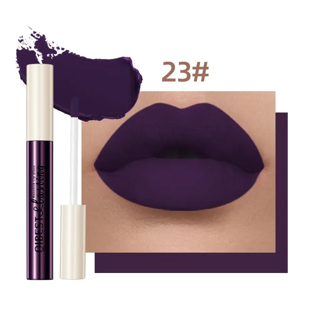 12 Colors Sexy Women Lipstick Waterproof Long Lasting Moist Lip Gloss Vivid Colorful Lipgloss Women Makeup maquiagem