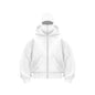 Unisex Cotton Blend Zip Hoodie With Built-In Hooded Face Mask For Cold Weather And Everyday Wear