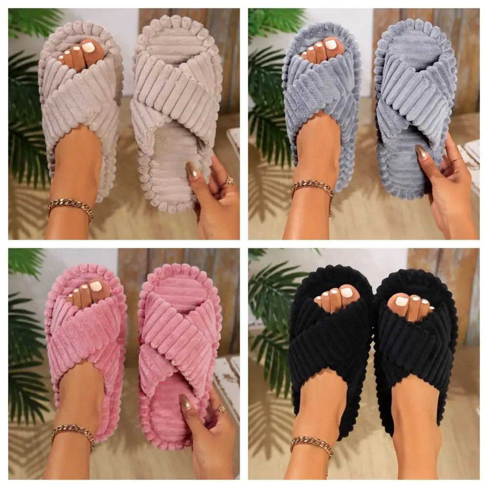 Soft Slippers with Non Slip Sole for Women Indoor Warmth and Support