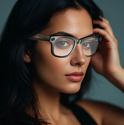 Titanium Frame Sunglasses With Camera Instant Translation On The Go