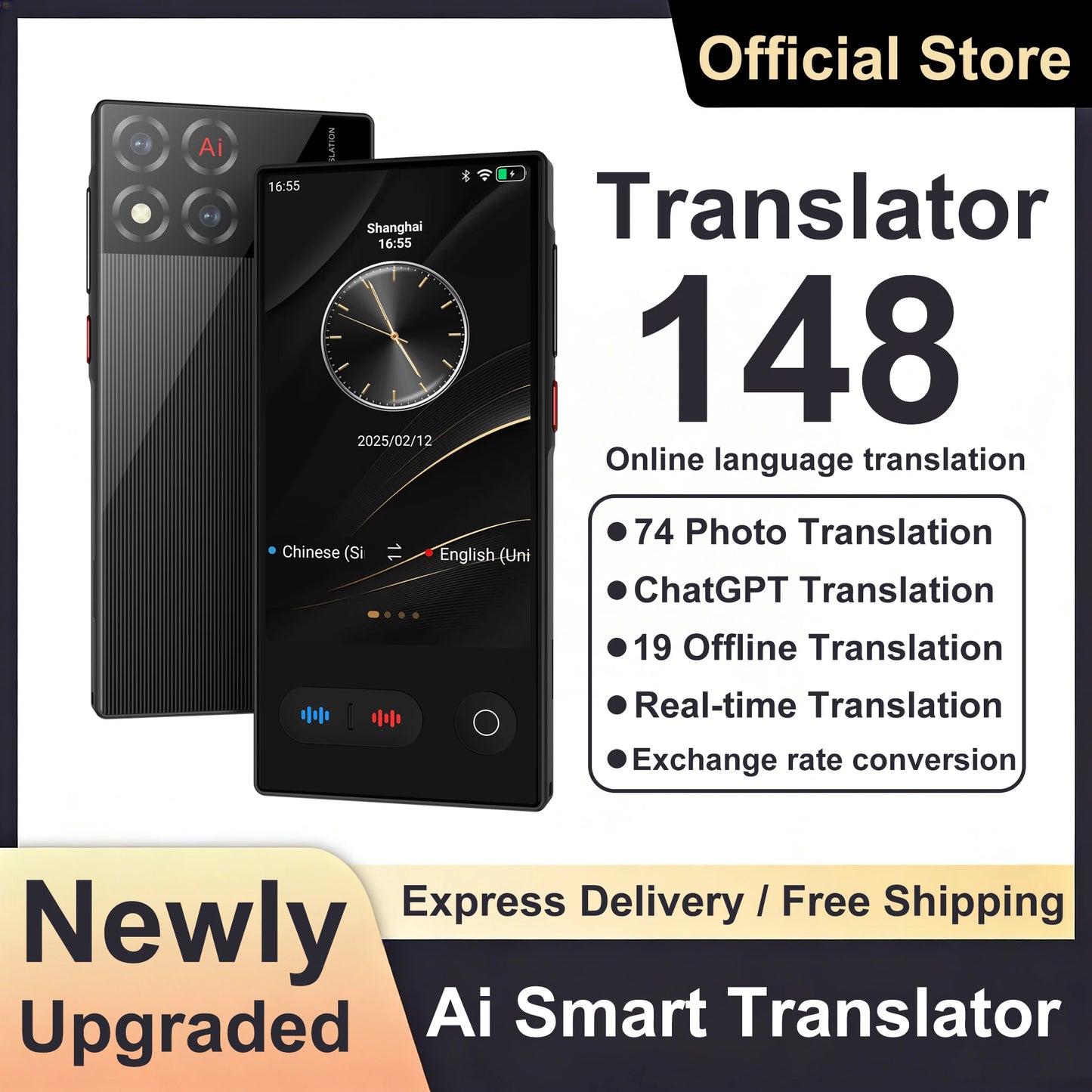 Portable AI Language Translator Device for Real Time Translation