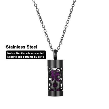 Women’s Stainless Steel Aromatherapy Diffuser Necklace For Essential Oils
