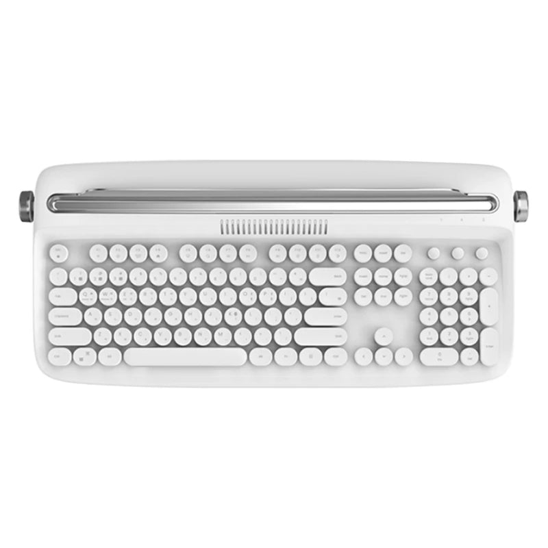 Retro Wireless Bluetooth Typewriter Keyboard 108 Keys Abs Office
