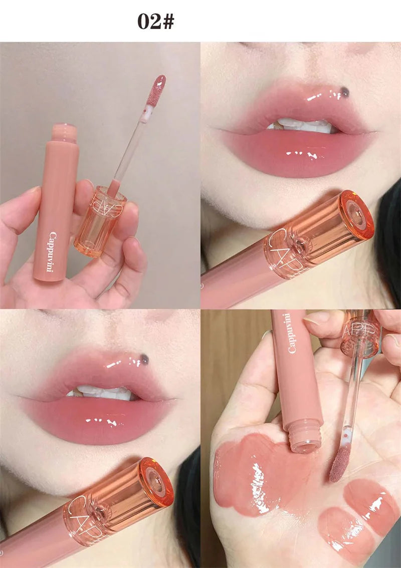 Hydrating Lip Gloss with Glassy Shine for Everyday Wear Rich Color
