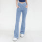 High Waist Denim Bell Bottom Jeans for Women with 4 Way Stretch and Comfortable Fit