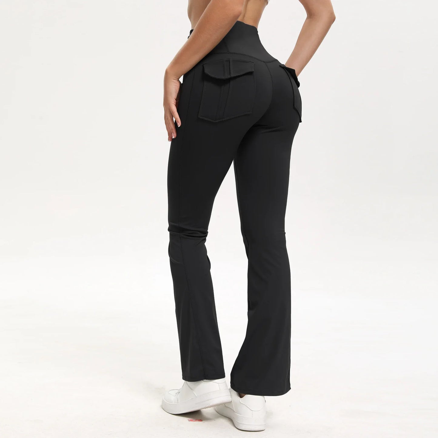 High-Waist Leggings With Cargo Pockets For Yoga And Gym Workouts For All Day Support