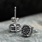 Luxury Exquisite Men's And Women's Earrings, Gold color And Silver color Inlaid Crystal Zircon Fashion Hip Hop Party Jewelry G