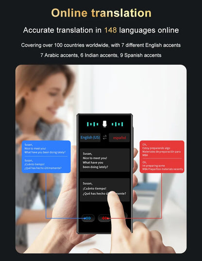 Portable Real Time Voice Translator For Travel 12 Offline Languages