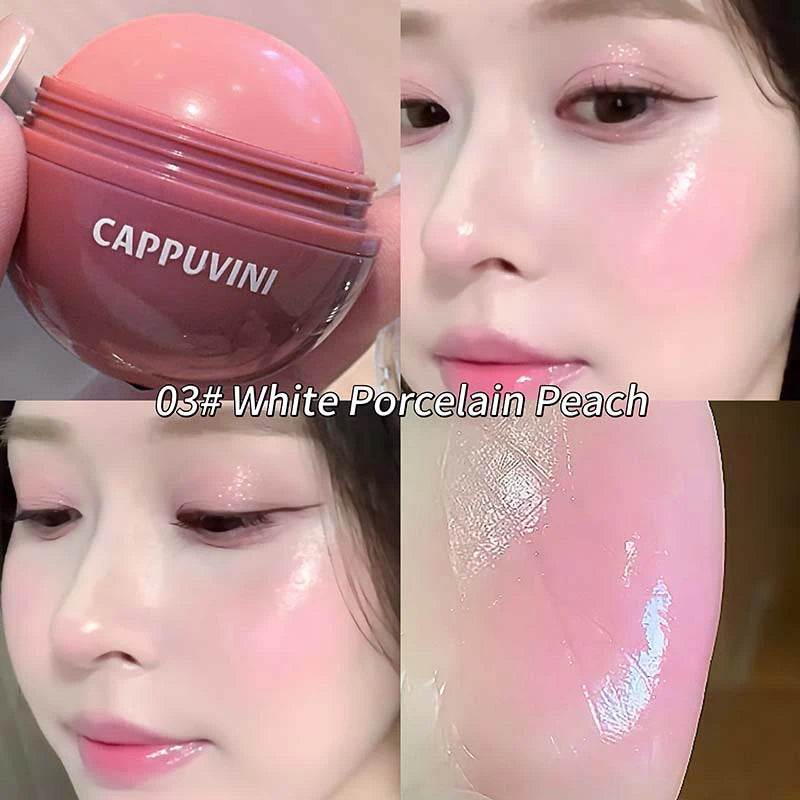 Water-Light Blush Ball for All Skin Tones with Ultra Soft Applicator