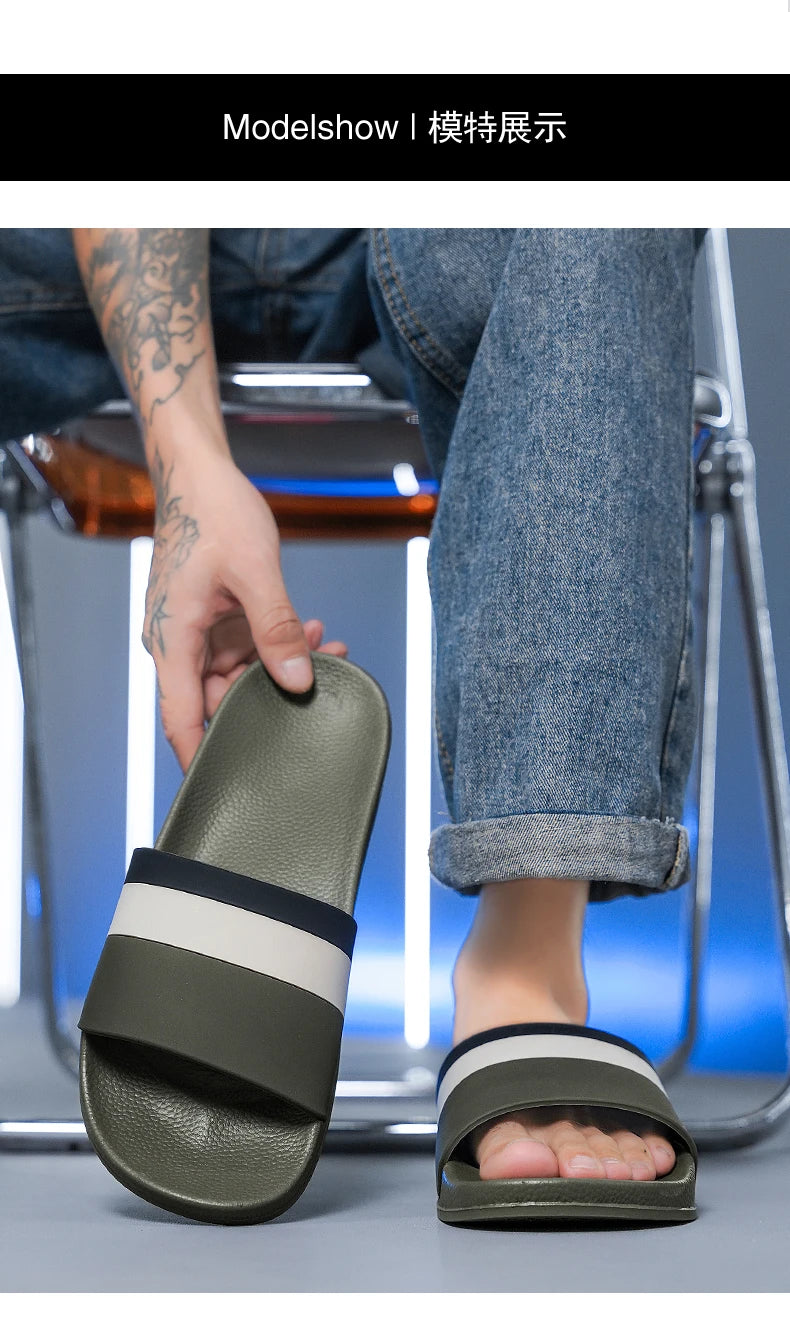 Non-Slip Slippers for Men and Women with Cushioned Comfort Beach Ready