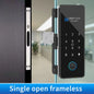 Lock App Bluetooth Smart Glass Door Lock Remote Unlock Fingerprint RFID IC Card Password with Time Attendance Record Report