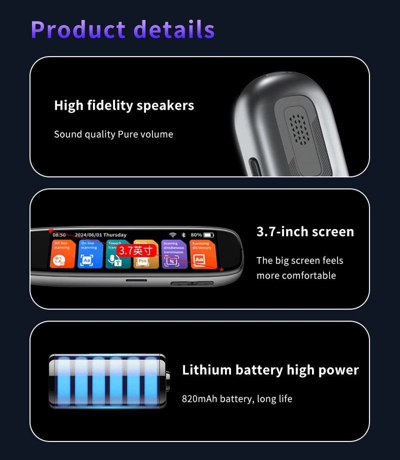 Translation Pen Scanner AI Translator For Multilingual Text