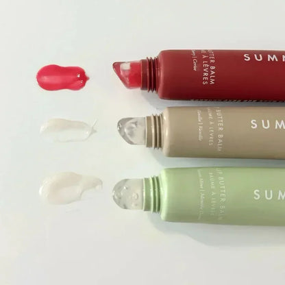 Iced Coffee Butter Lip Balm Moisturizing Transparent Lipstick Set Smooth Soft Tube Mirror Lip Gloss Lip Makeupv