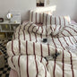 Simple Style Bed Linen Set Skin-friendly Bedsheet Set Pillowcase 이불세트 Brushed Bedclothes Single/Full/Queen/King Size Bedding Set