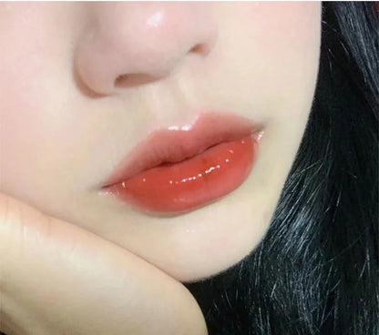 Hydrating Lip Gloss Long Lasting Translucent Red Brown Tint