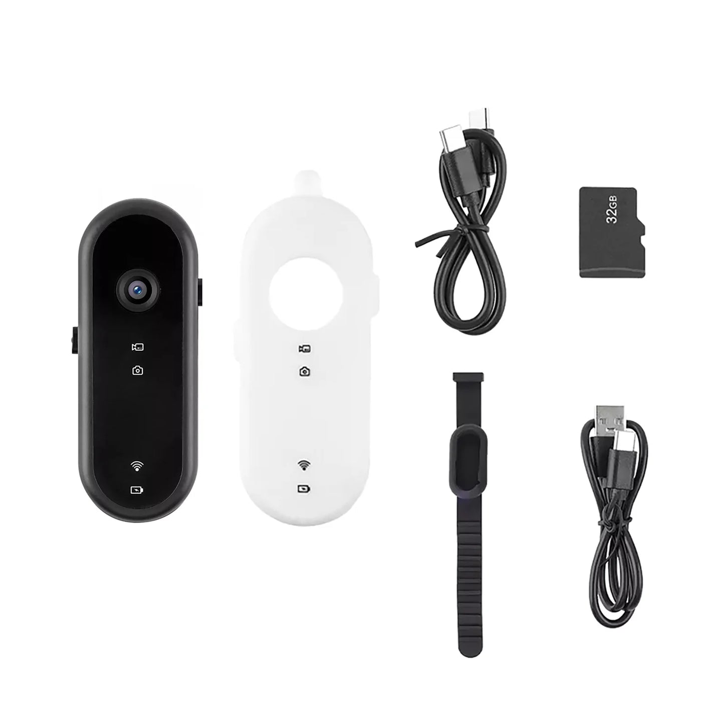2-in-1 Pet Camera Collar - The ultimate fusion of pet POV and home security. Wireless Pet Dog Cat Collar Camera 120 Degree Wide Angle Pet Sports Action Camera Monitor For Video Records Indoor Outdoor 32GB
