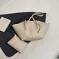 Branded Designer Shoulder Tote Bags For Women Soft PU Leather 2-IN-1 Big Capacity Shopper Tote Set 2025 Luxury Designer Handbags