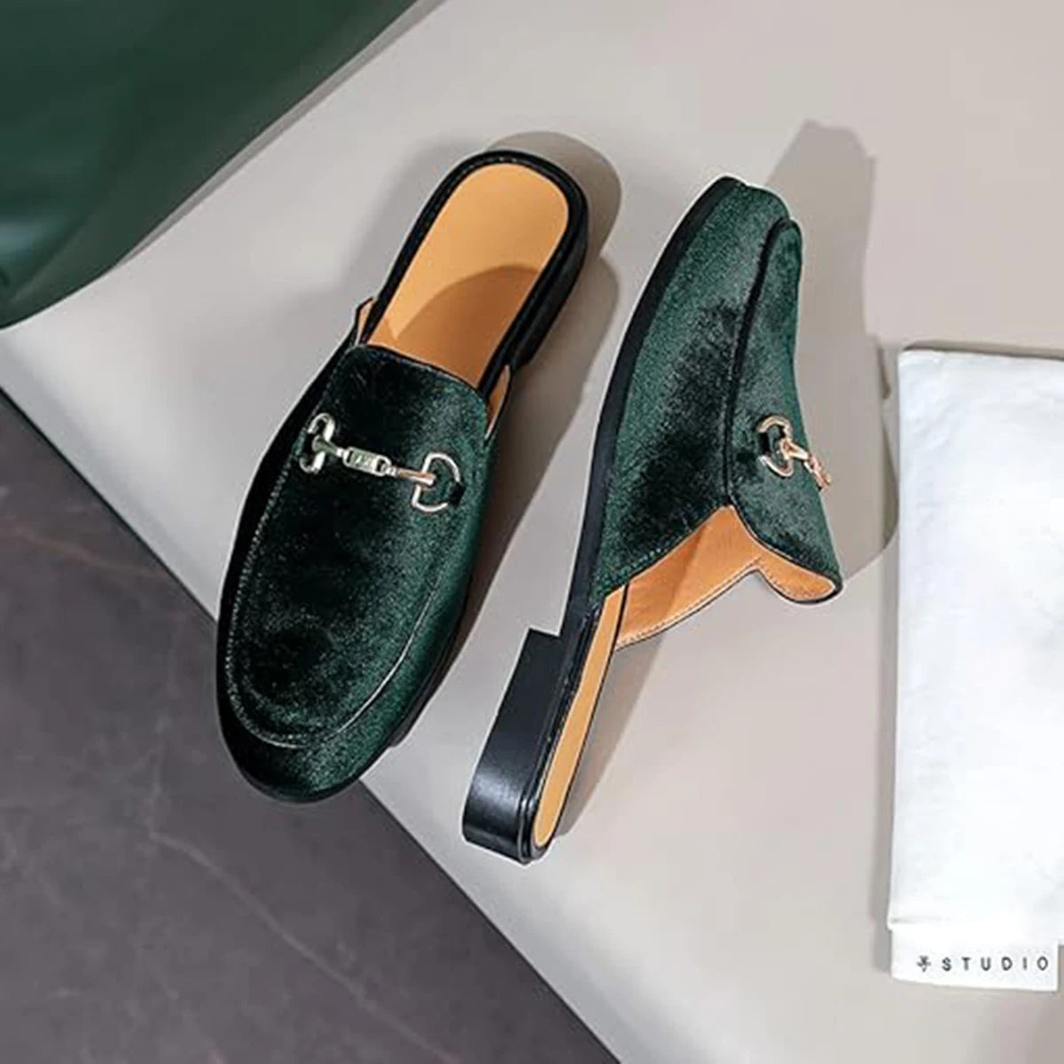 Smart Slippers With Gold Buckle For Indoor Outdoor Wear And Daily Ease