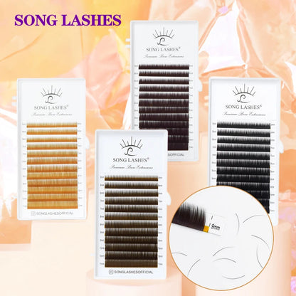 Brow Lashes I Eyebrow Extensions 12 Lines Per Piece Material Various Colors Soft and Resemble to Human Hairs