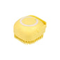 Pet Bath Brush With Soft Silicone Bristles And Dispenser For Dogs And Cats