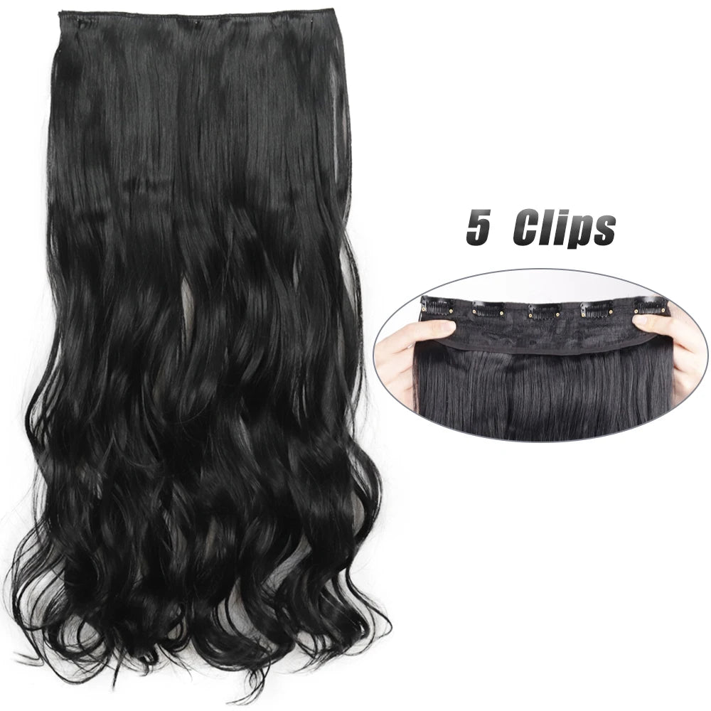 Voluminous Clip-In Hair Extensions 80cm For Fuller Long Hair Look