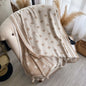 Golden Thread Shawl Lightweight Draping for Resort Wear