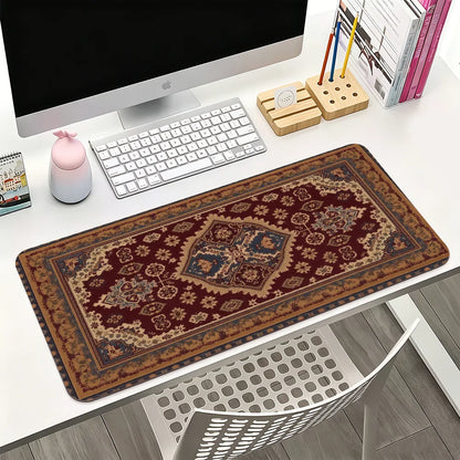 Persian carpet-pattern desk mat and mouse pad