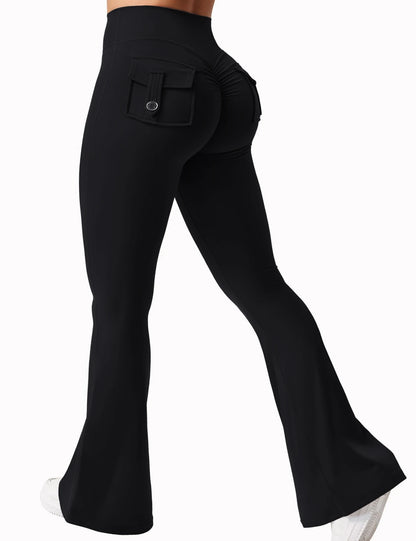 Wide Leg Yoga Leggings with Pockets for Comfortable Active Wear