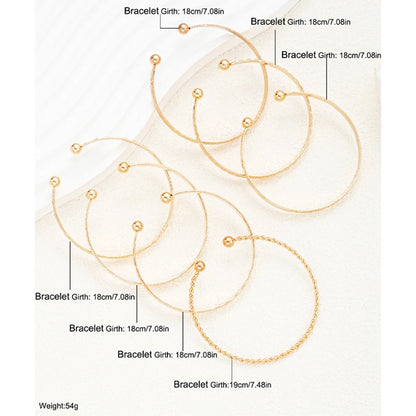 Women's bangle bracelet set for layered styling