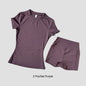 Women Yoga Set Gym Sportswear Sport Top High Waist Shorts Suit Fitness Workout Butt Lifting REVOLUTION SETS
