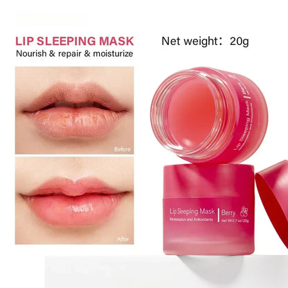Moisturizing Sleeping Lip Mask Night Lips Care Maintenance Fades Lip Lines Relieves Lipitis Lip Care Products 20g