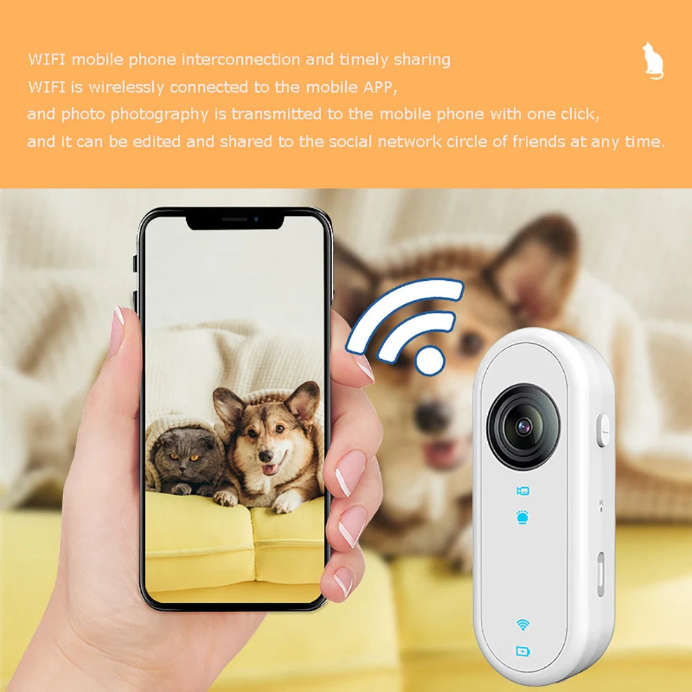 HD Cat Camera Collar with 32GB Card USB Rechargeable Adjustable