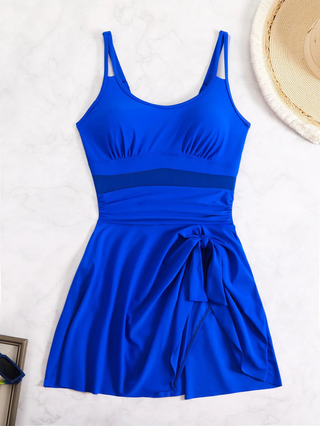 Women's Polyester Elastane Blend One-Piece Swimsuit With Stretch Fabric For Sculpting Fit And Quick-Dry Fade-Resistant