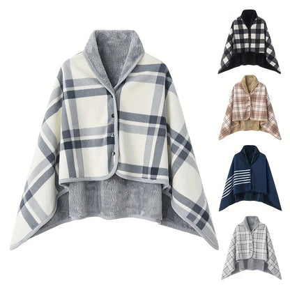 Soft Wearable Blanket Shawl for Office and Home Use Breathable Warmth