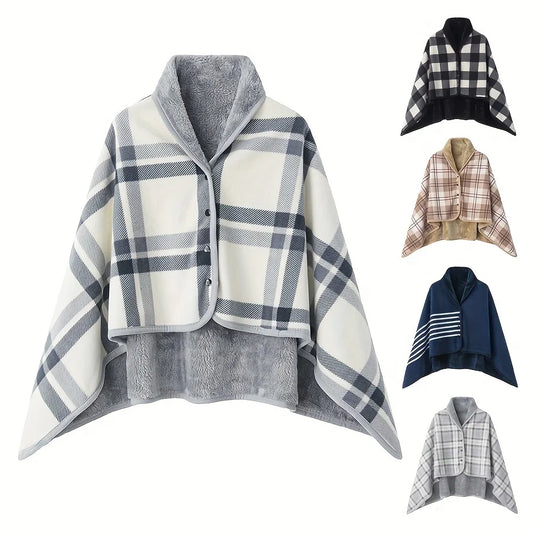 Soft Wearable Blanket Shawl for Office and Home Use Breathable Warmth