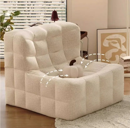 Relaxing Lazy Sofa 1 Person Living Room Corner Sofas Single Nordic Modern Cheap Sofas for Adult Bedroom Family Home Furniture