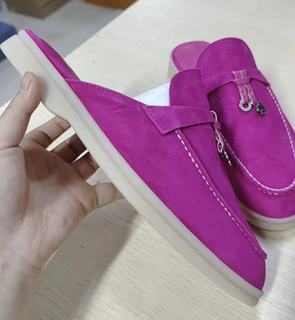 Unisex Fashion Suede Leather Flat Loafers 2023 Summer Casual Comfortable Moccasins for Driving High Quality Suede Leather Loafer