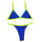 Women's Padded Bikini Top with Low-Rise Bottom and Ring Detail