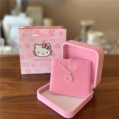 Playful Cartoon Cat Pendant Necklace for Women with Clavicle Chain